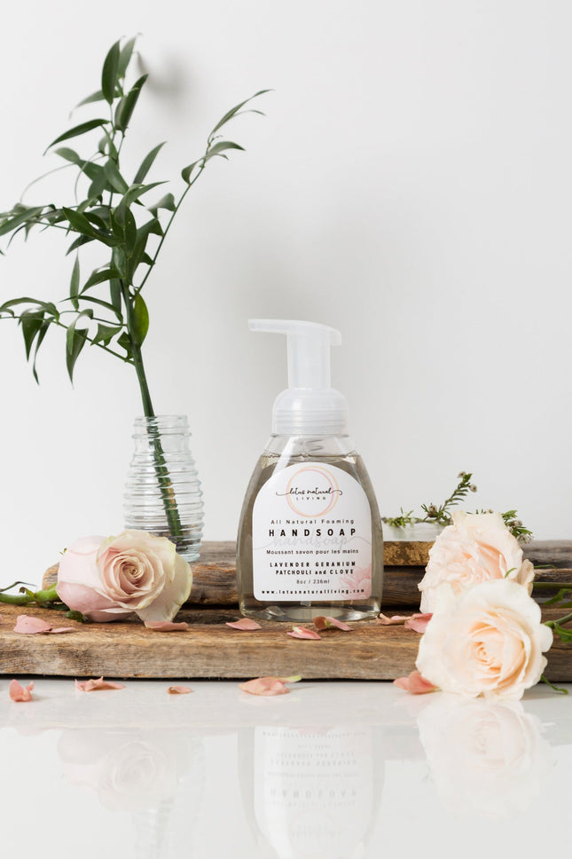 Lavender, Geranium, Patchouli and Clove 8.5oz Foaming Hand Soap - Just Simcoe