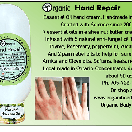 Hand Repair cream - herbal healing remedy.120ml - Just Simcoe