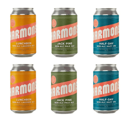 Harmon's Sober Sampler: Mixed Variety 6 Pack (Non - Alcoholic) Beer - Just Simcoe