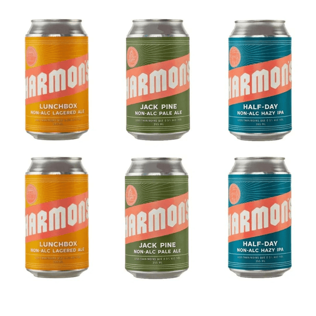 Harmon's Sober Sampler: Mixed Variety 6 Pack (Non - Alcoholic) Beer - Just Simcoe