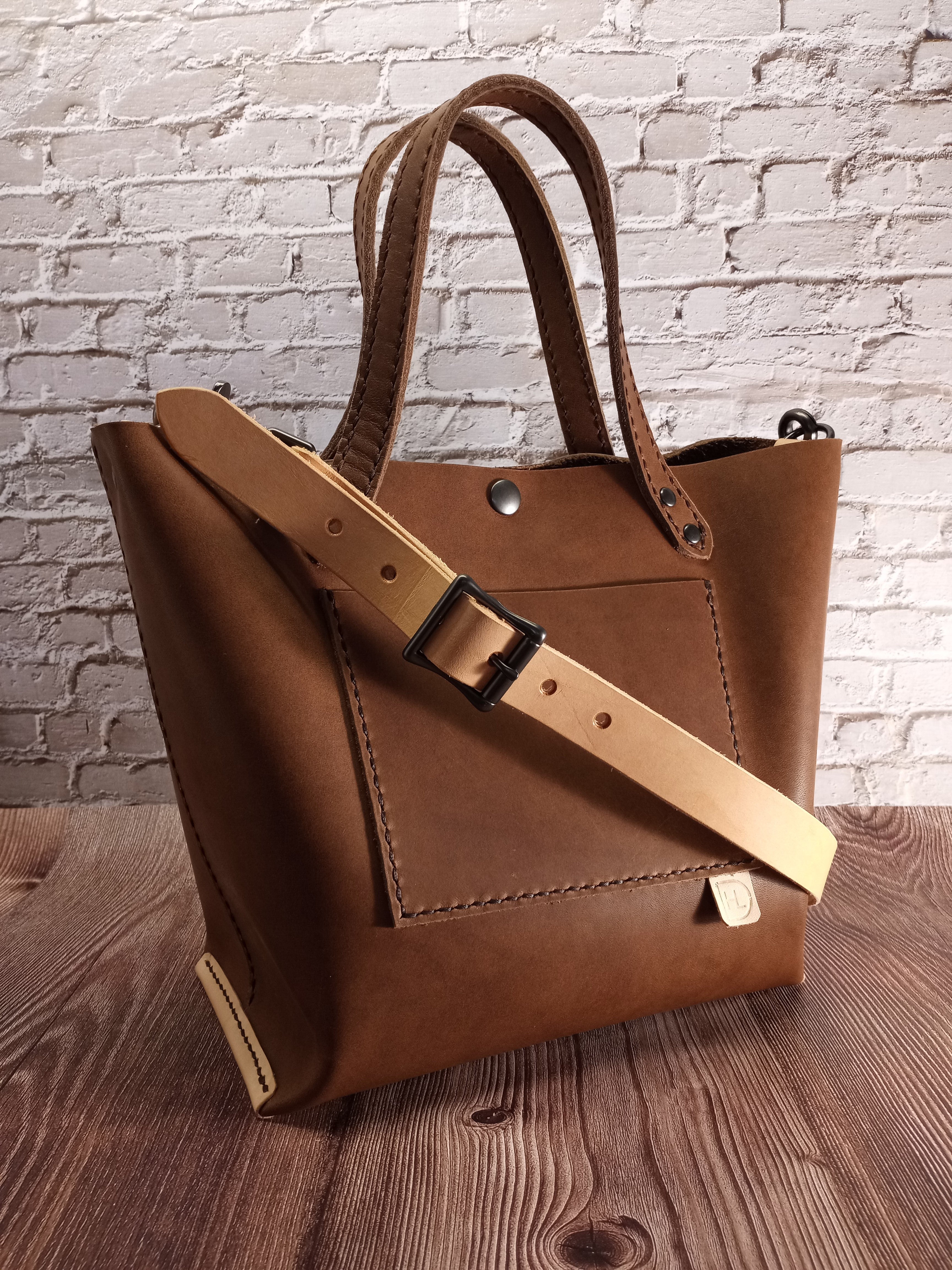 The Harper Bag In Antique Brown - Ready to Ship