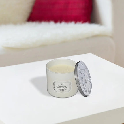 Peppermint Bark 3-Wick Candle with Lid | 14 oz