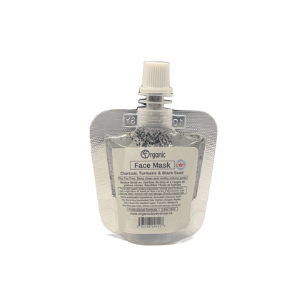 Charcoal Detox Clay Face Mask with Black Seed Oil, Tea Tree & Turmeric, 78 ml