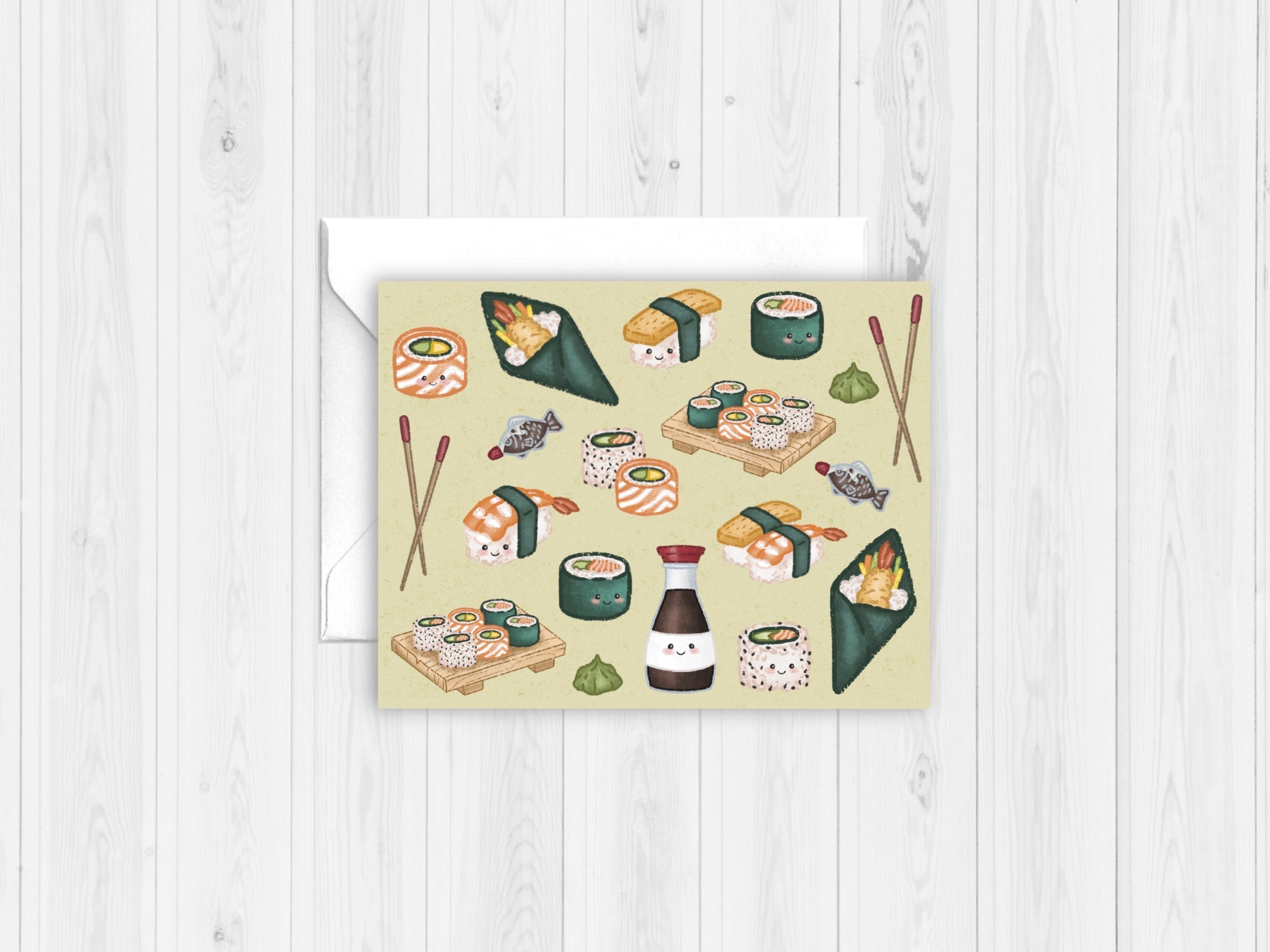 "Sushi Party" Greeting Card