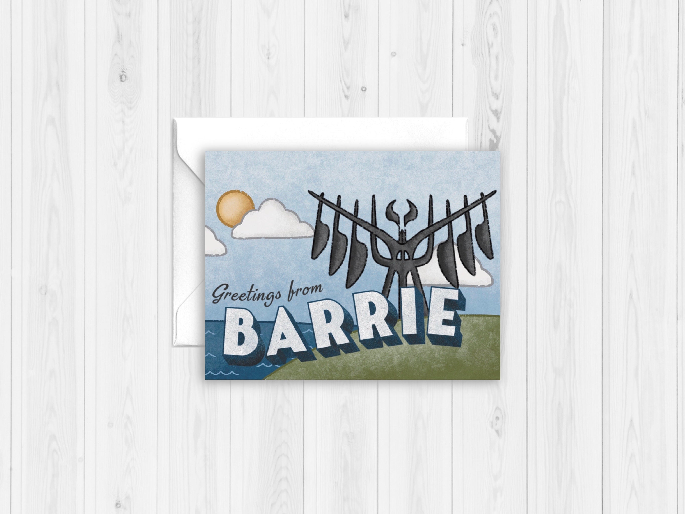 "Greetings From Barrie" Greeting Card