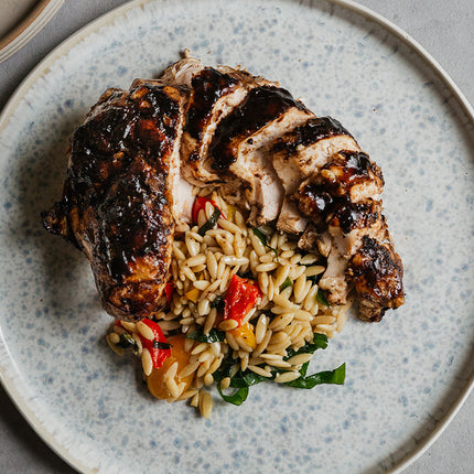 Grilled Mediterranean 1/2 Chicken Dinner for 2