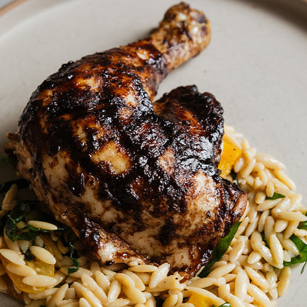 Grilled Mediterranean 1/2 Chicken Dinner for 2