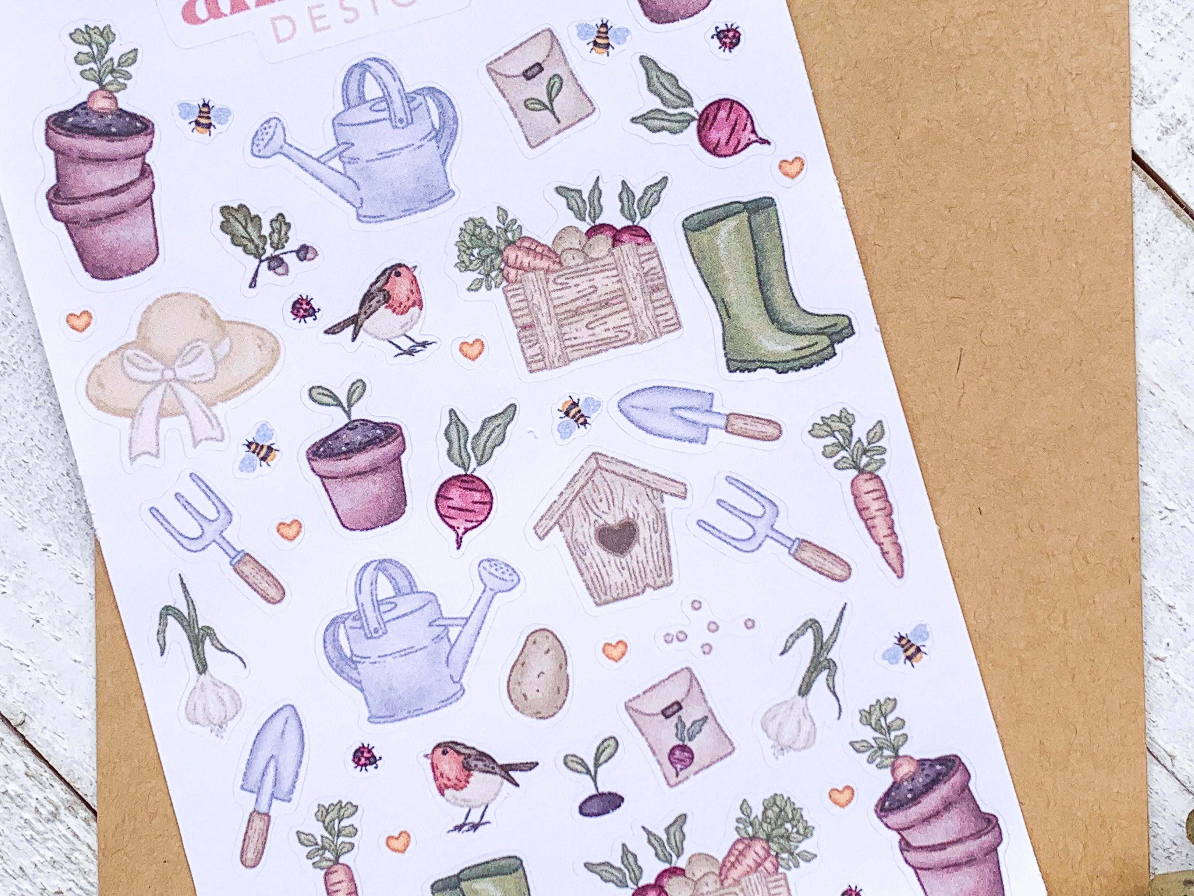 Spring Gardening Sticker Sheet