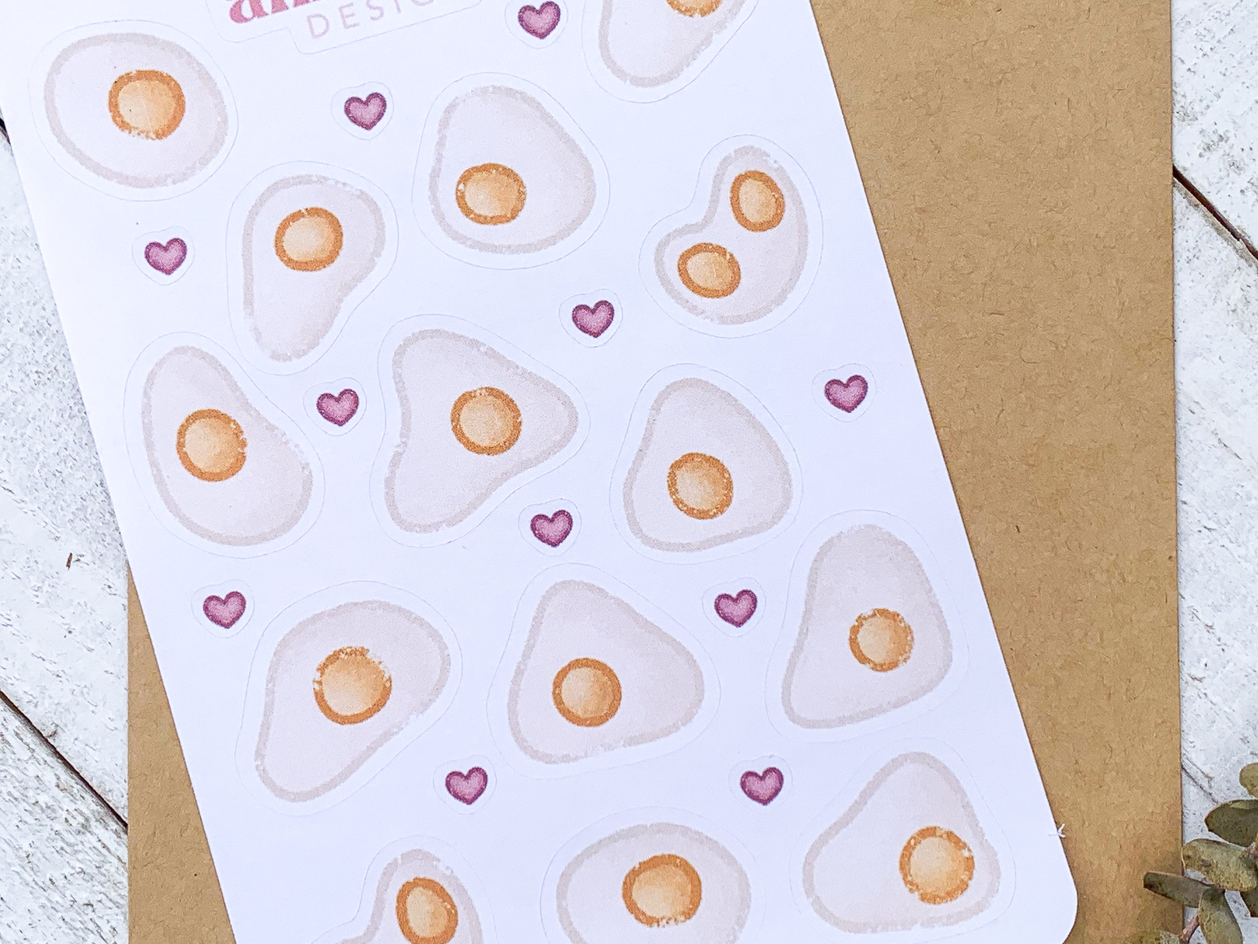 Sunny Side Up Eggs Sticker Sheet