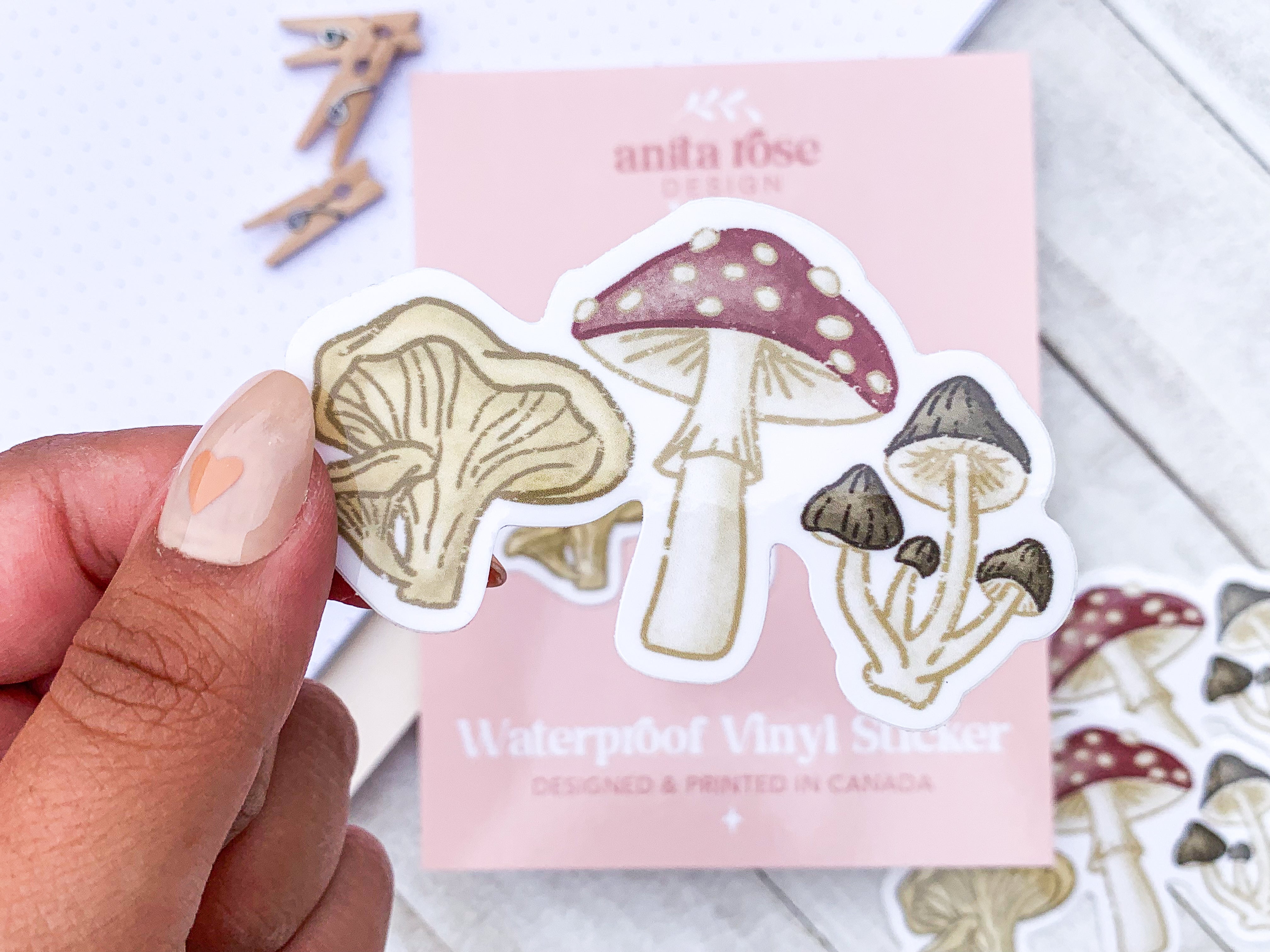 Mushroom Decal Waterproof Sticker