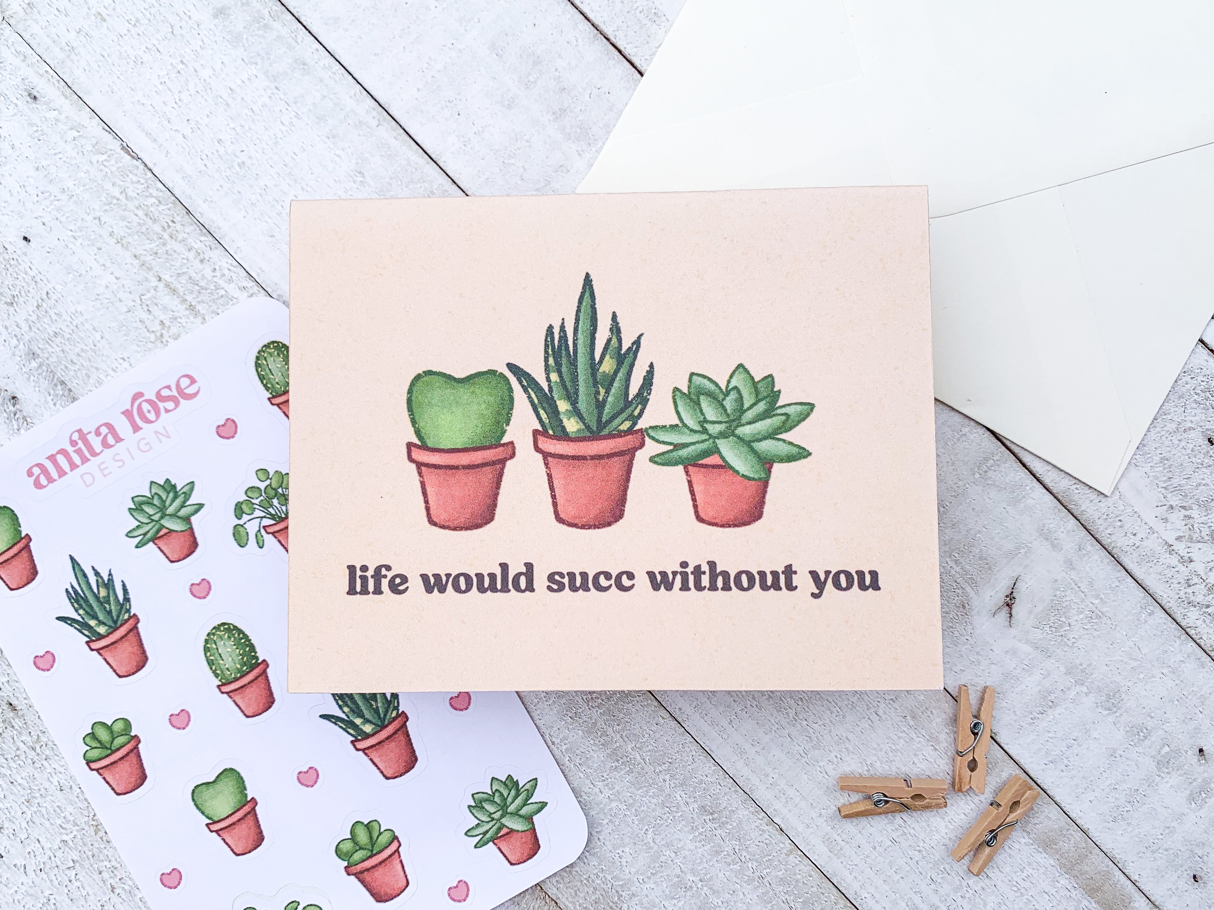 "Life Would Succ Without You" Greeting Card