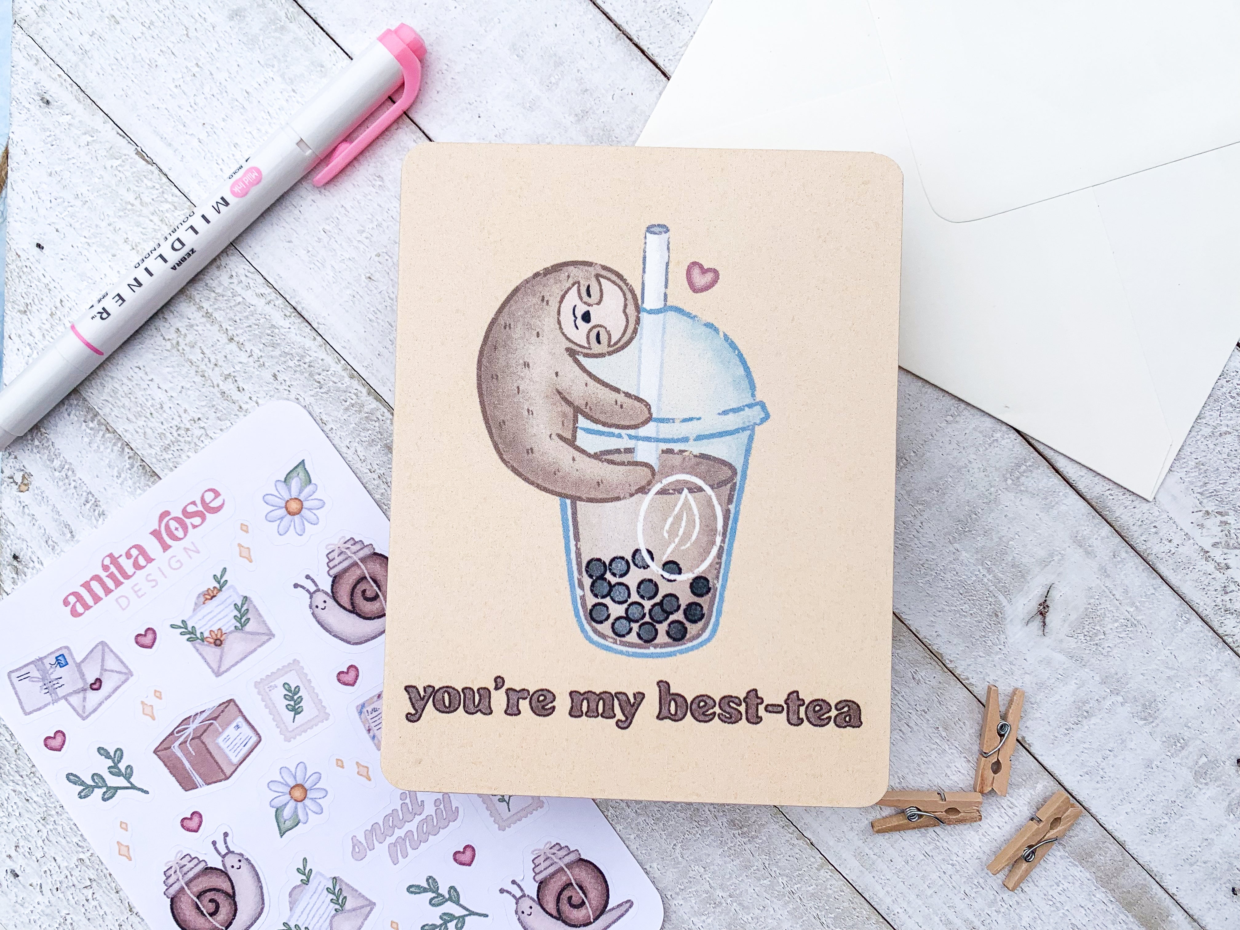 "You're My Best-Tea" Greeting Card