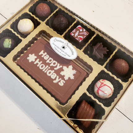 Holiday Plaque Truffle Box