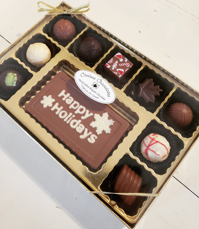Holiday Plaque Truffle Box