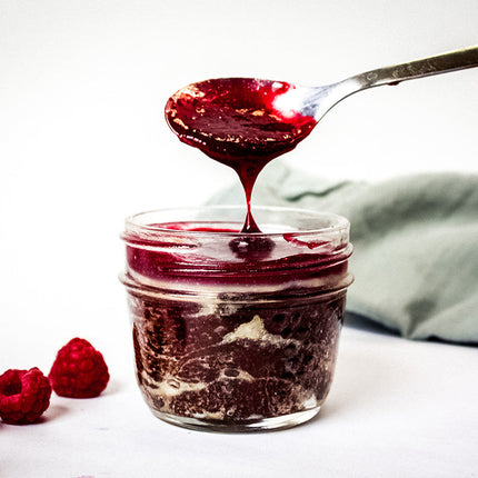 Decadent Chocolate Moussecake with Raspberry Chambord Coulis GF