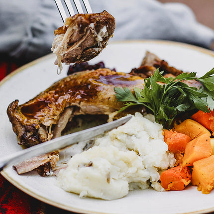 Roasted Confit Duck Leg Dinner