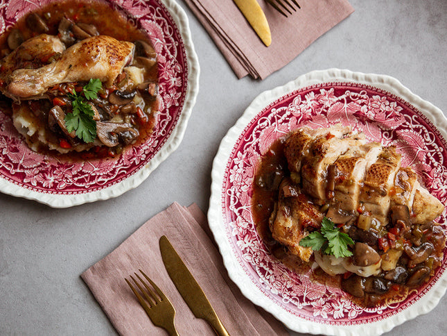 Coq au Vin Dinner Kit for Two (aka Chicken in Red Wine Sauce)