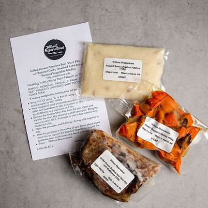 Grilled Korean Beef Short Rib Dinner Kit - JustSimcoe.ca