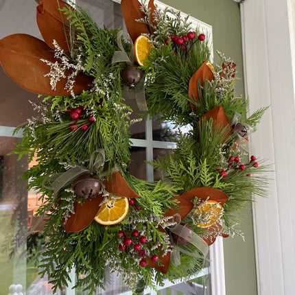 Woodland Orange Wreath from Peony & Posy