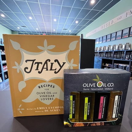 Recipe Book with 4 - Pack Oil & Vinegar - JustSimcoe.ca