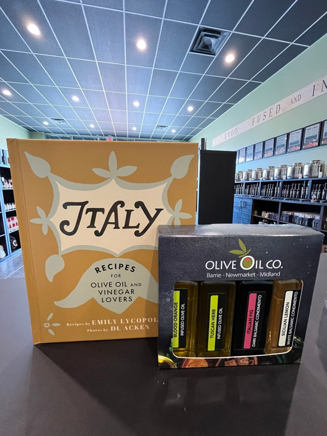 Recipe Book with 4 - Pack Oil & Vinegar - JustSimcoe.ca