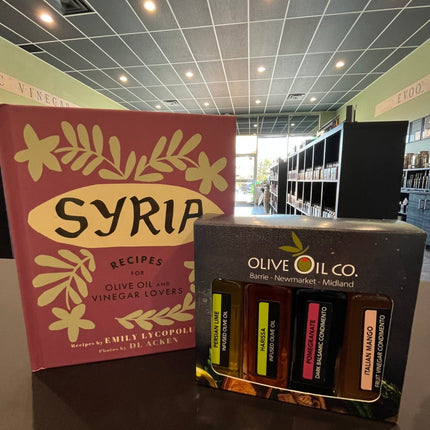 Recipe Book with 4 - Pack Oil & Vinegar - JustSimcoe.ca