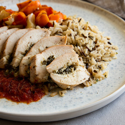 Spinach, Apple and Brie Stuffed Chicken Breast  Dinner Kit
