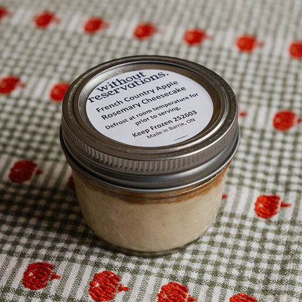 French Country Apple Rosemary Cheesecake