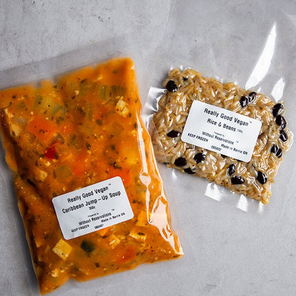 Really Good Vegan Caribbean Jump - Up Stew Kit with Rice and Beans - Just Simcoe