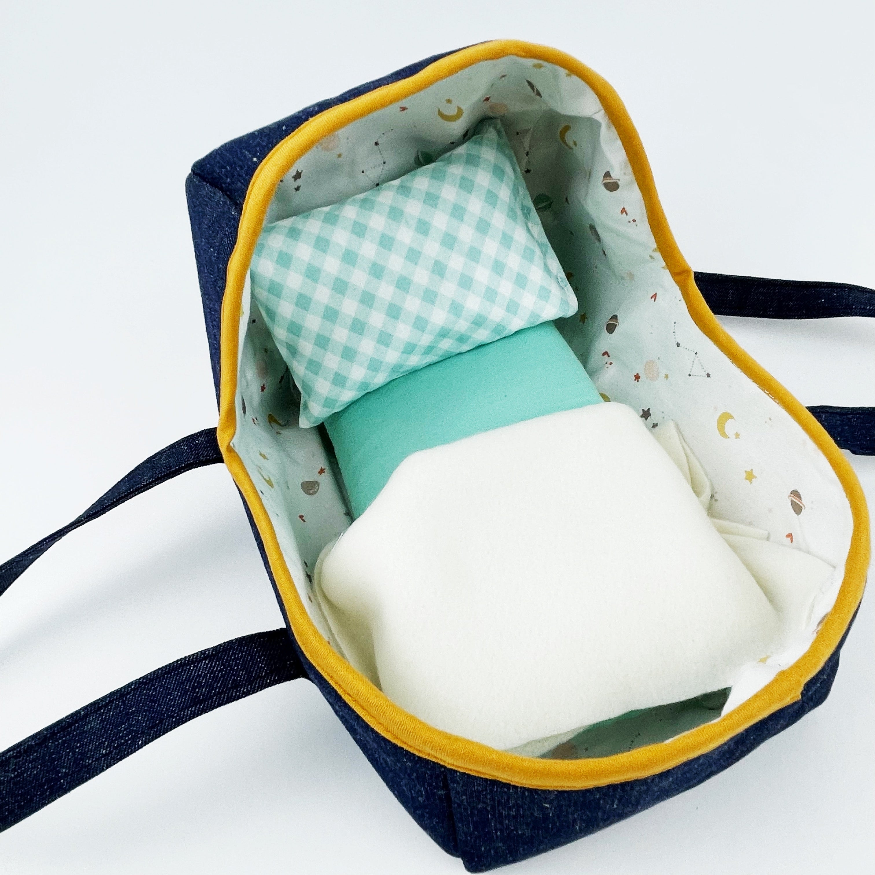 Baby doll bassinet carrier XS - Denim space