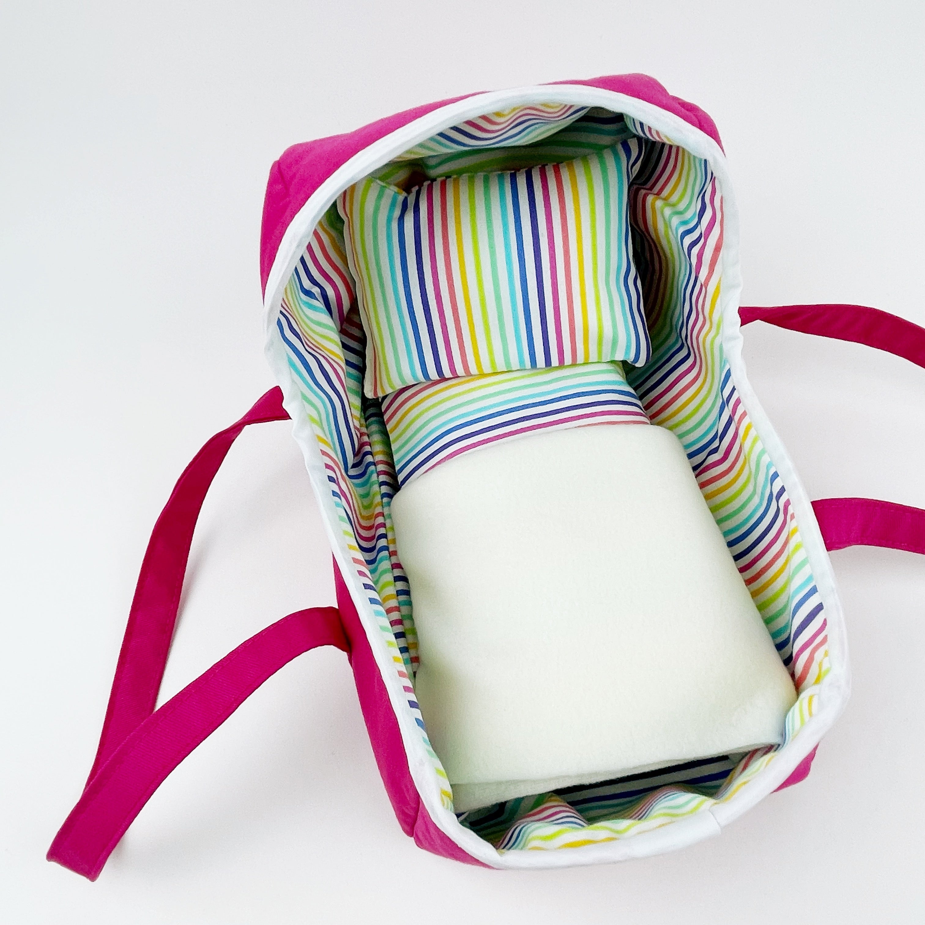 Baby doll bassinet carrier XS - Pink rainbow