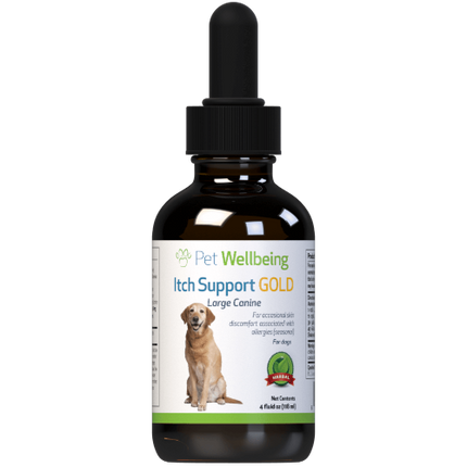 PET WELLBEING ITCH SUPPORT GOLD 4OZ