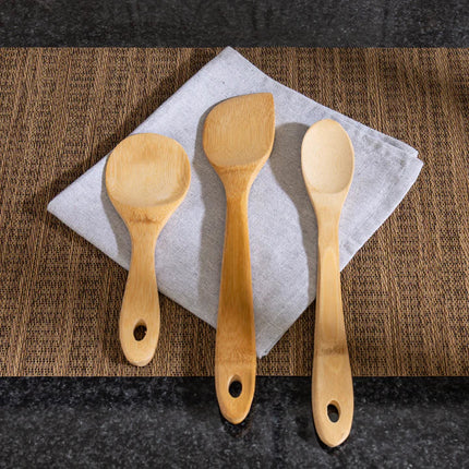 Bamboo Wok Utensils- 3 Piece Sir-Fry Set