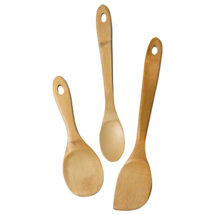 Bamboo Wok Utensils- 3 Piece Sir-Fry Set