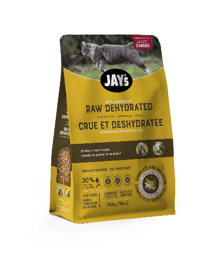 JAY'S RAW DEHYD CHIC & BEEF CAT 454G - Just Simcoe