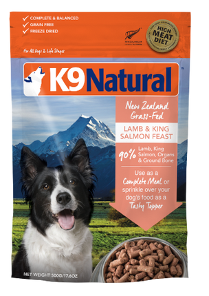 K9 NATURAL LAMB/SALM FREEZE DRIED 500G