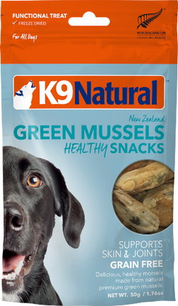 K9 NATURAL SNACK GRN LIPPED MUSSEL 50G