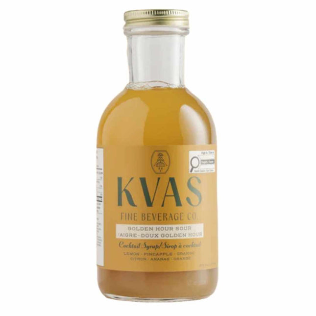 KVAS Golden Hour Sour Cocktail Syrup (Whisky Sour Simple Syrup) - JustSimcoe.ca