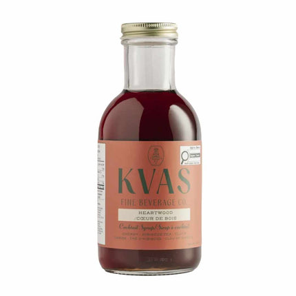 KVAS Fine Beverage Co. Heartwood Cocktail Syrup (Previously Cherry Hibiscus Syrup) - JustSimcoe.ca