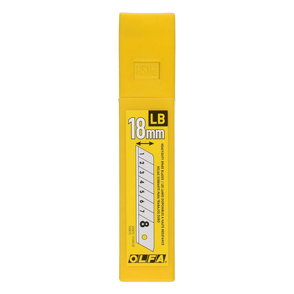 OLFA L-5/LBB-10B Combo Pack- 18mm Ratchet Lock Knife w/ Black Blades (10 Pack)