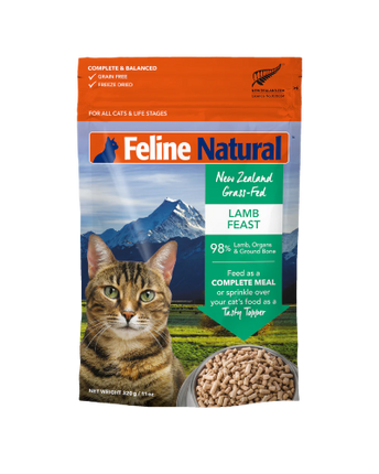 FELINE NATURAL FD LAMB 320G