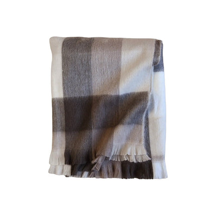 Large Plaid Throw Blanket - Just Simcoe