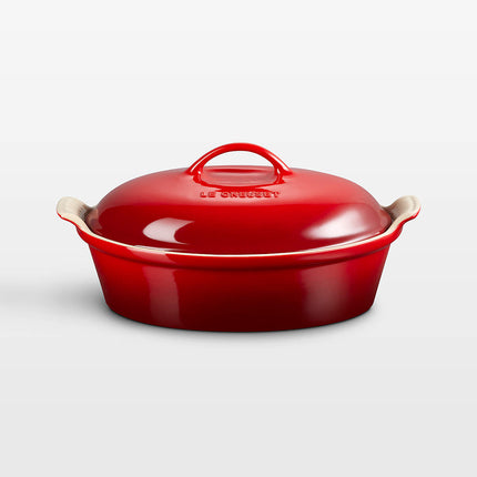 Le Creuset Heritage 3.8L Oval Casserole- Cerise