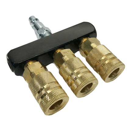 3 Way Manifold Flat w/ Couplers