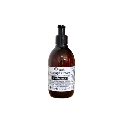 Massage Cream.Organic.Unscented. 8oz - Just Simcoe