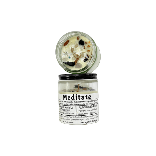 Meditation Crystal Candle - Just Simcoe