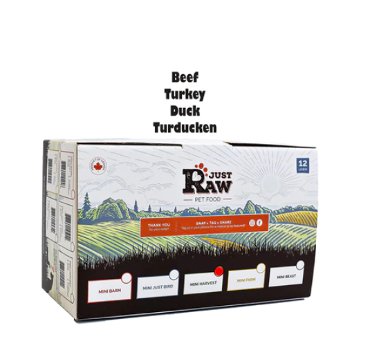 JUST RAW PURE MINI HARVEST COMBO 12LB