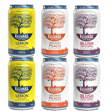Sober Sips Non-Alcoholic Cider Variety Pack – Bulwark Sober Sampler