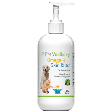 PET WELLBEING OMEGA - 3 SKIN & ITCH 8OZ - Just Simcoe