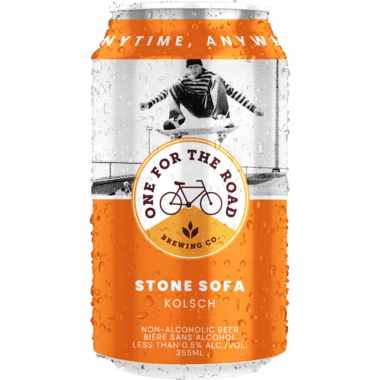 One For The Road Brewing Co. Stone Sofa Non - Alcoholic Kolsch| 355 mL - Just Simcoe